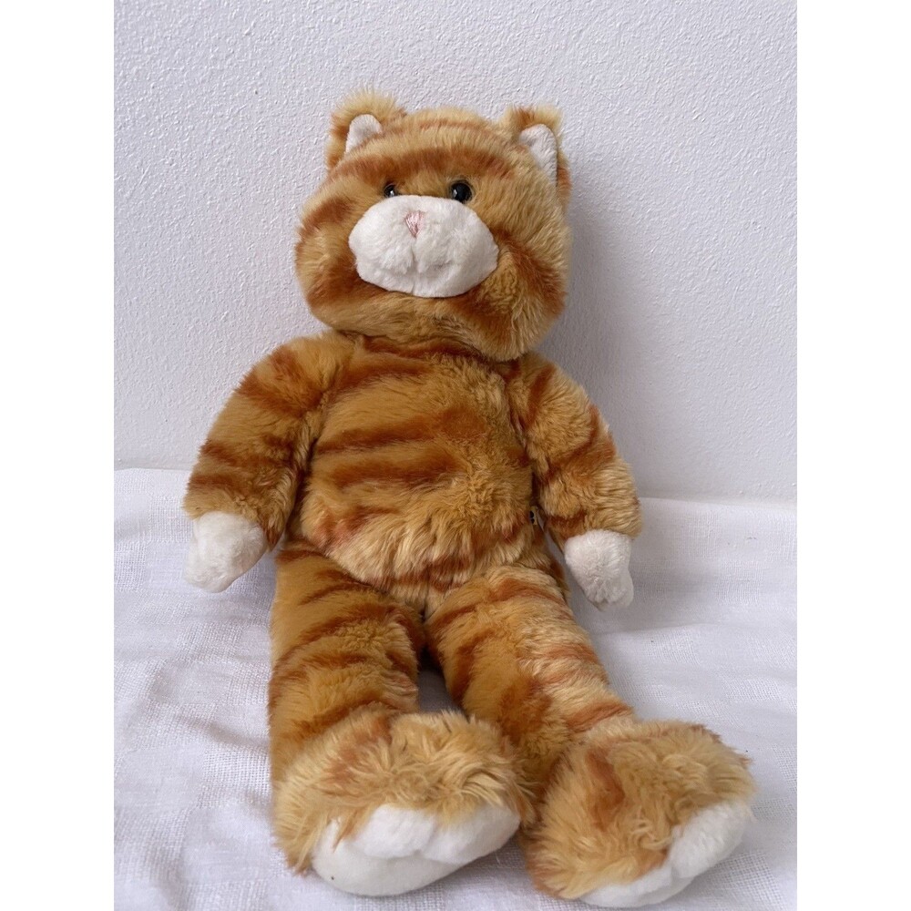 Build A Bear Vintage Orange Tabby Cat Plush Stuffed Animal Stripe Kitty Ginger